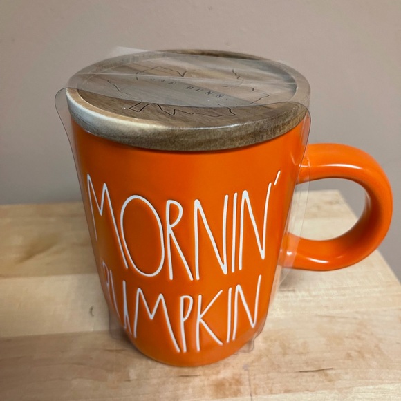 Rae Dunn Other - HP 🎉 New Rae Dunn Mornin’ Pumpkin Topped Mug